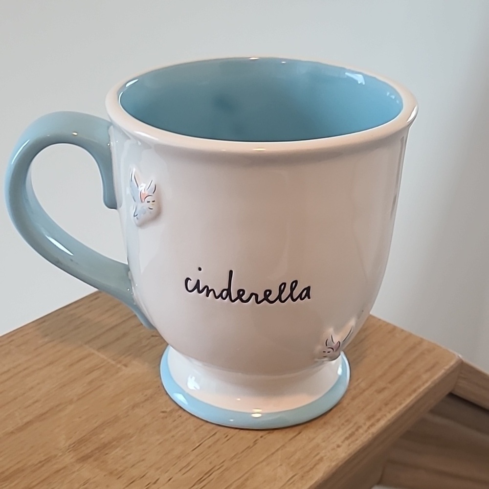 Cinderella Themed Blue and Cream Mug - Picture 2 of 4